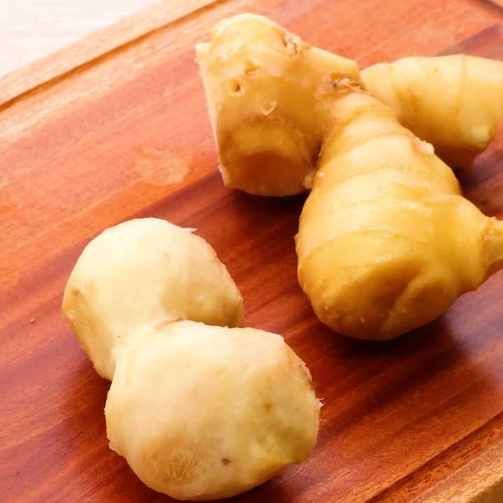 しょうがの皮むき