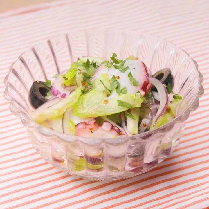 たことセロリのビネガーサラダ