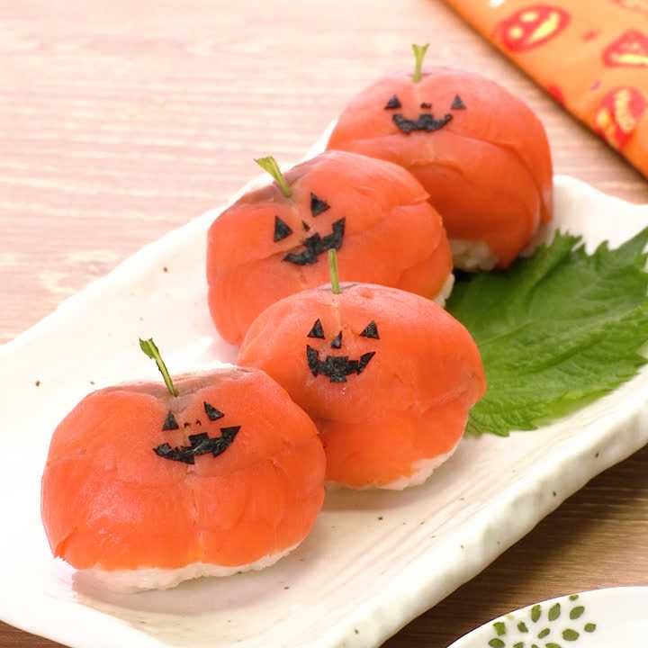 スモークサーモンの手まり寿司