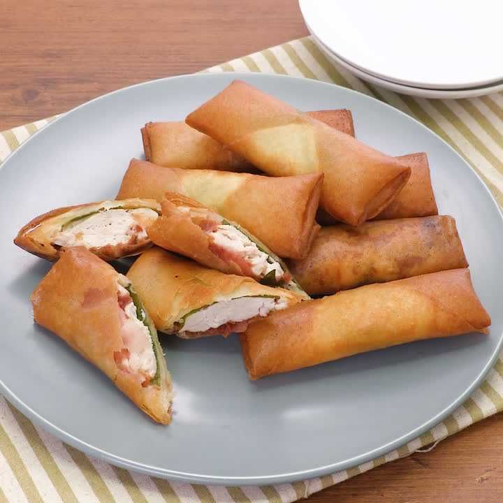 ささみの梅しそ春巻き