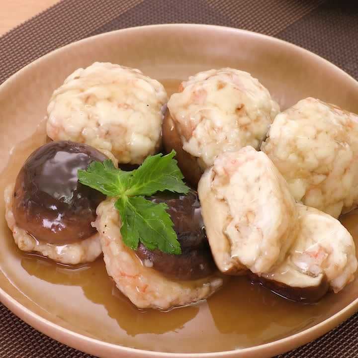 しいたけとえび団子の煮物