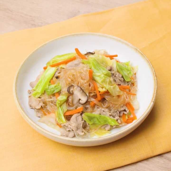 豚こまと春雨のうま煮