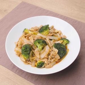 豚バラとブロッコリーのピリ辛中華煮