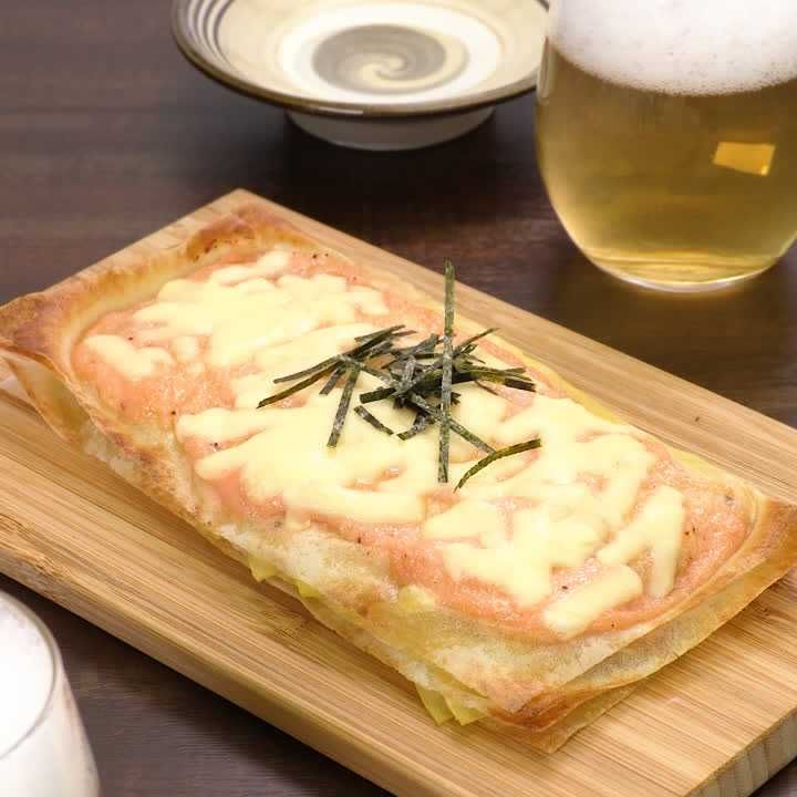 明太マヨポテトのミルフィーユピザ