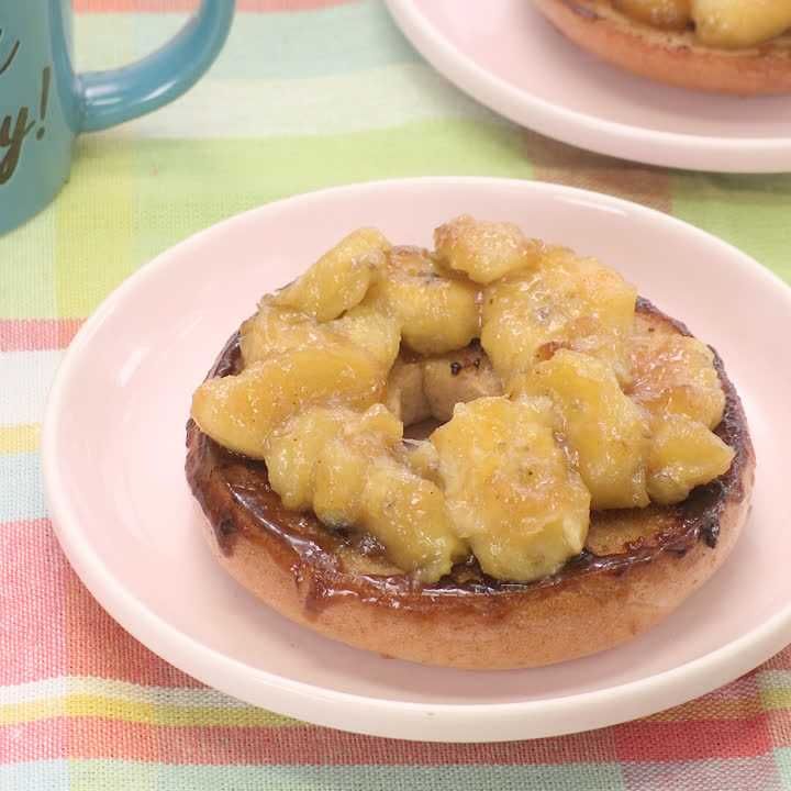 カラメルバナナベーグル