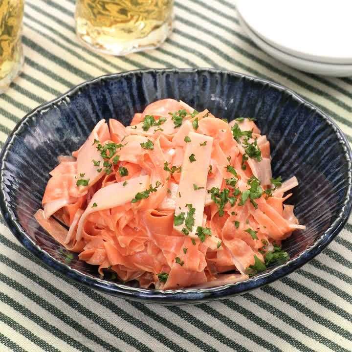 ハムとにんじんのからしマヨ和え