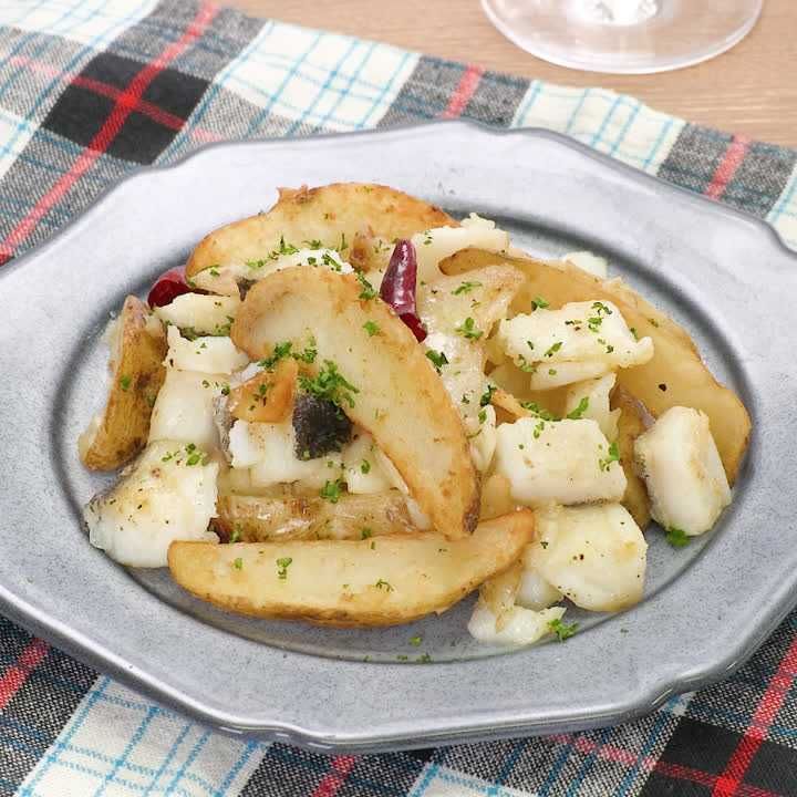 たらじゃがのペペロン炒め