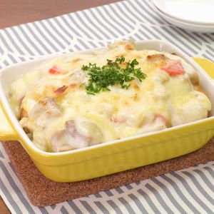 「シチューパングラタン」のレシピ動画