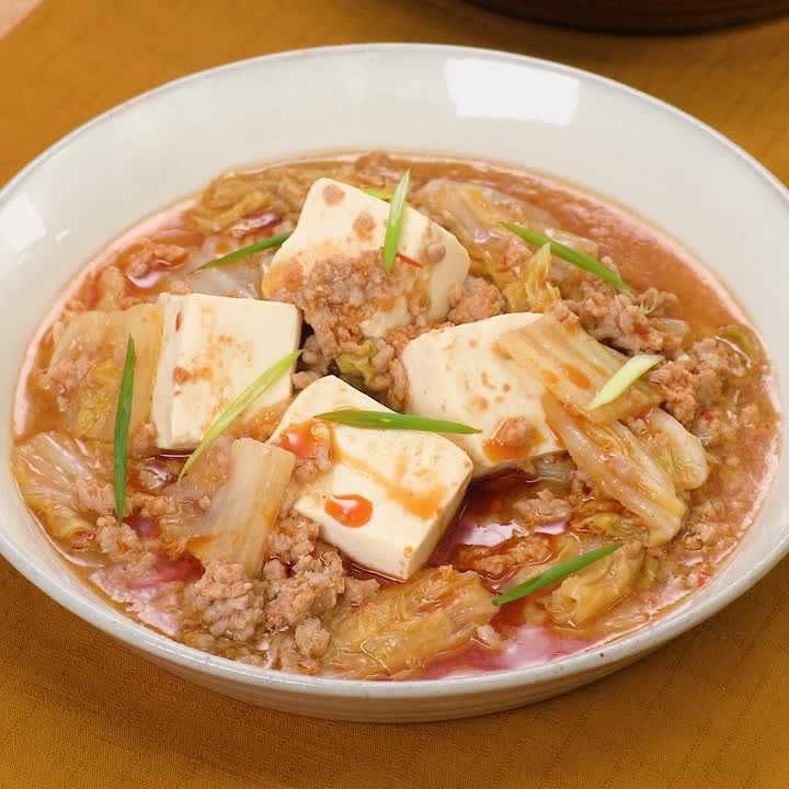 レンジで簡単♪ 白菜の麻婆豆腐のレシピ動画・作り方 | デリッシュキッチン