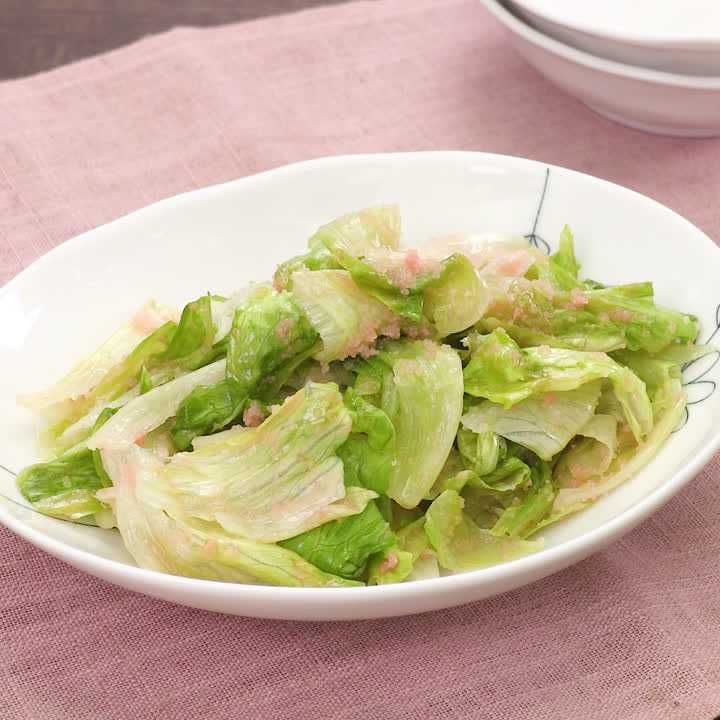レタスのたらこ酢和え