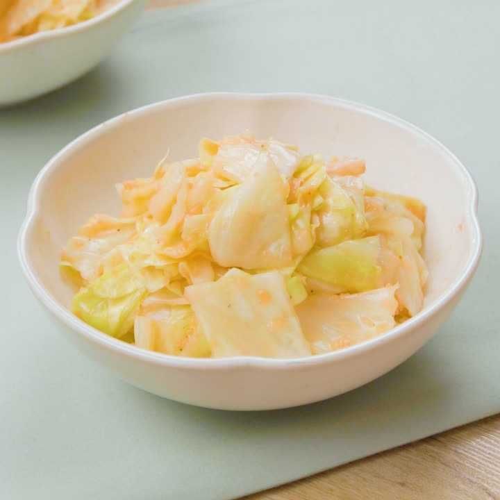 キャベツの明太バター和え