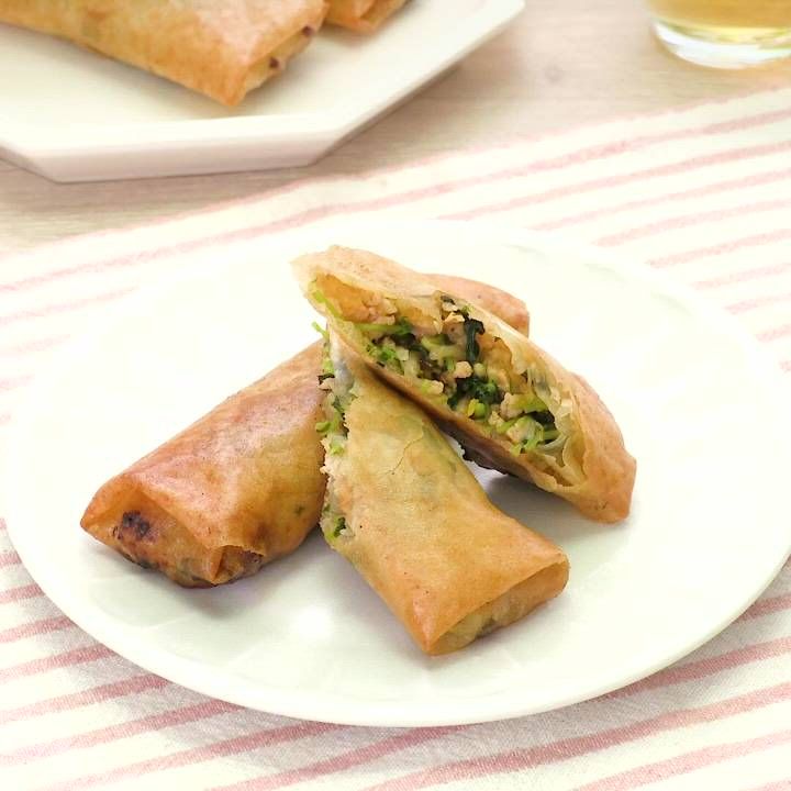 豆苗ともやしの春巻き