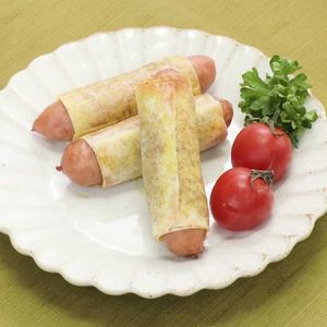 「ソーセージのカレー春巻き」のレシピ動画