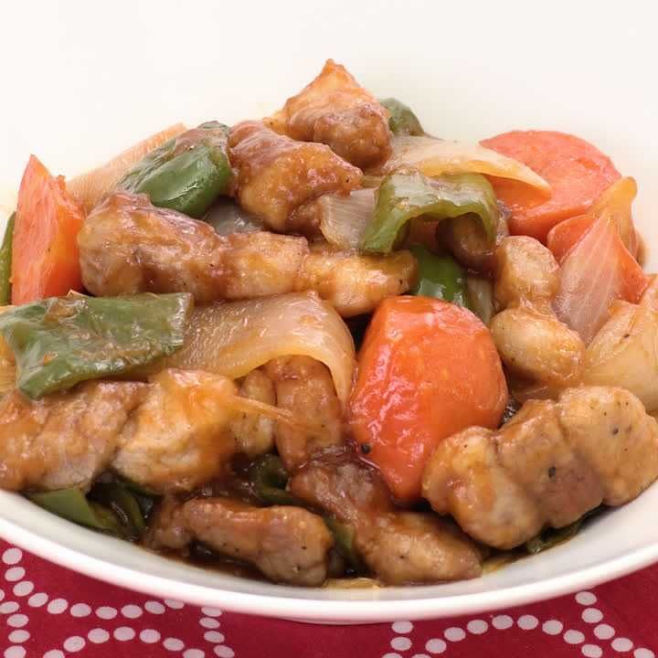 ブロック肉で作る 豚バラ酢豚のレシピ動画 作り方 Delish Kitchen