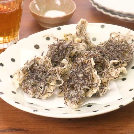 さくっ もちっ食感 もずくの天ぷらのレシピ動画 作り方 Delish Kitchen