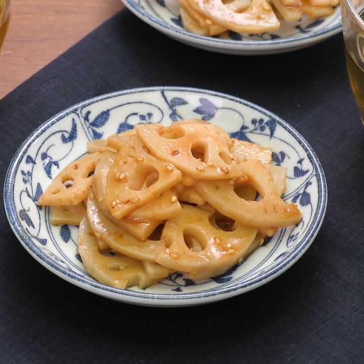 レンコンのコチュジャン和え