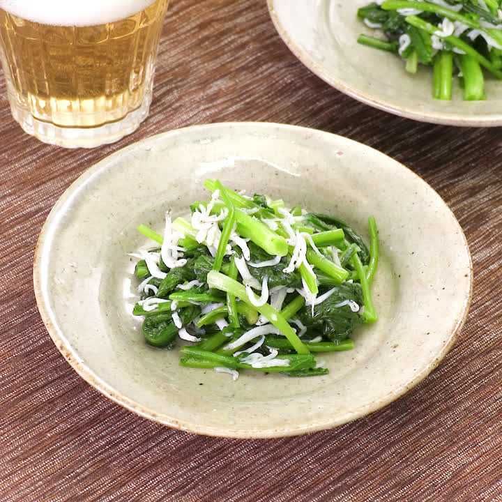 ルッコラとしらすのナムル