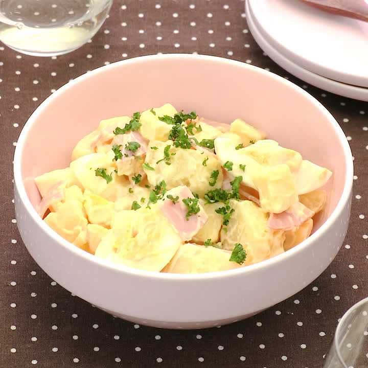 チーズとハムのデリ風ポテサラ