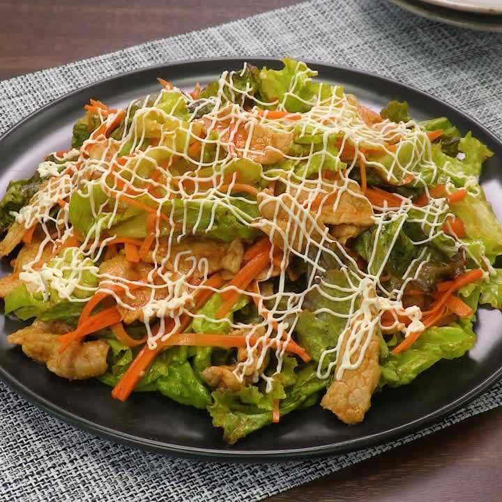 豚ロースのスタミナサラダ
