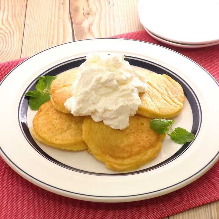 糖質オフ 1人分14 8g 生おからパンケーキのレシピ動画 作り方 Delish Kitchen