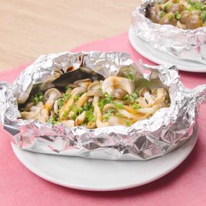 「ささみときのこのホイル焼き」のレシピ動画