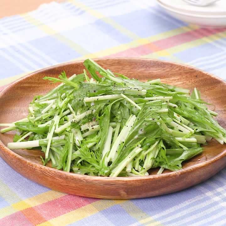 水菜のフレンチサラダ