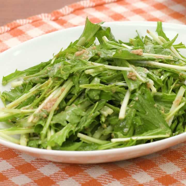 水菜のゴマダレサラダ
