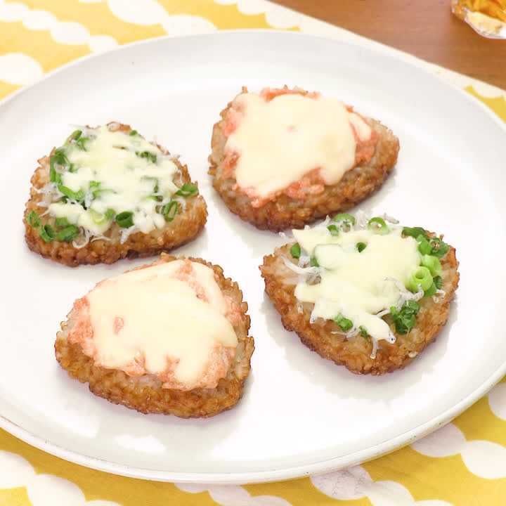 焼おにぎりでライスピザ