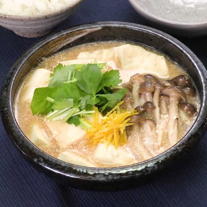 豆腐としめじの明太トロトロ煮