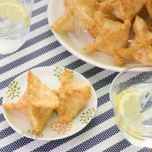 「明太ポテトのチーズ揚げ餃子」のレシピ動画