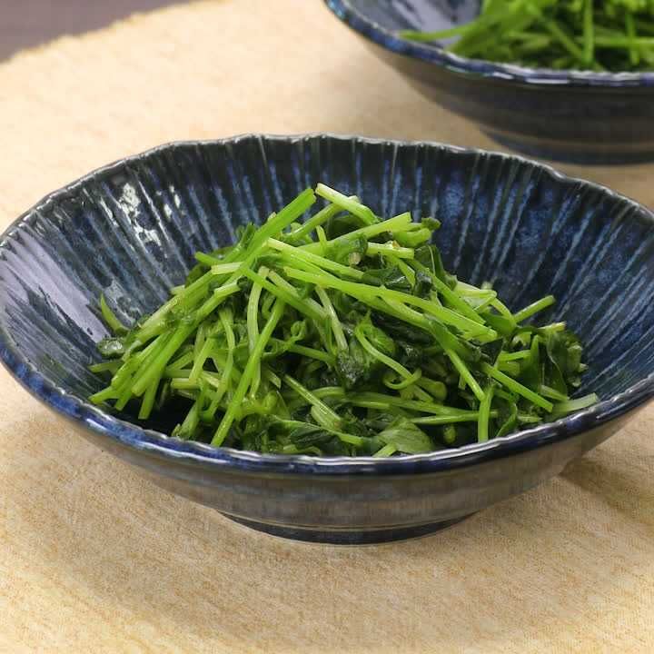 豆苗のポン酢和え