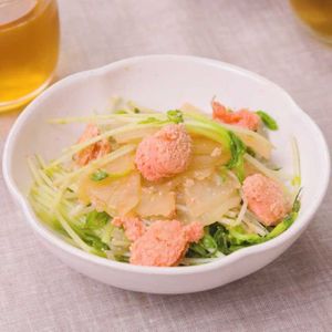「大根と豆苗のめんたい煮」のレシピ動画