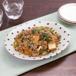 厚揚げのしょうがそぼろあんかけ