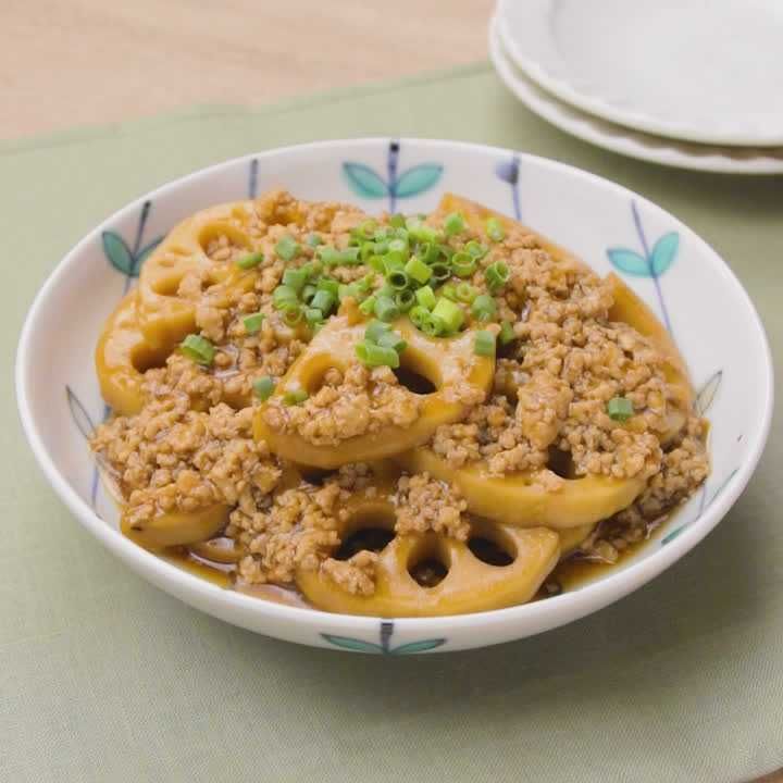 れんこんのそぼろ煮