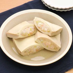 高野豆腐のえび詰め