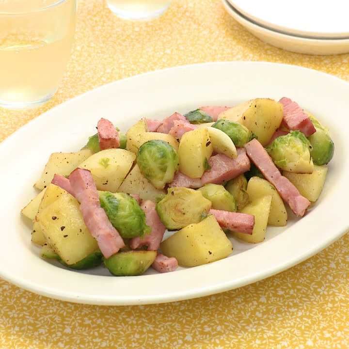 芽キャベツとベーコンのソテー