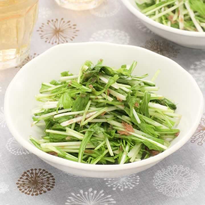 水菜の梅おかか和え