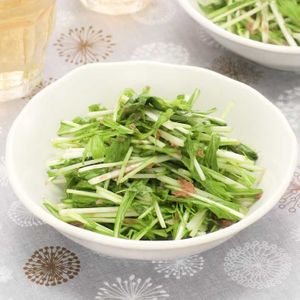 水菜の梅おかか和え