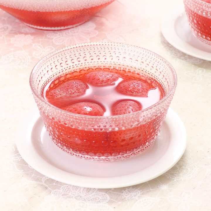 いちごの白ワインコンポート