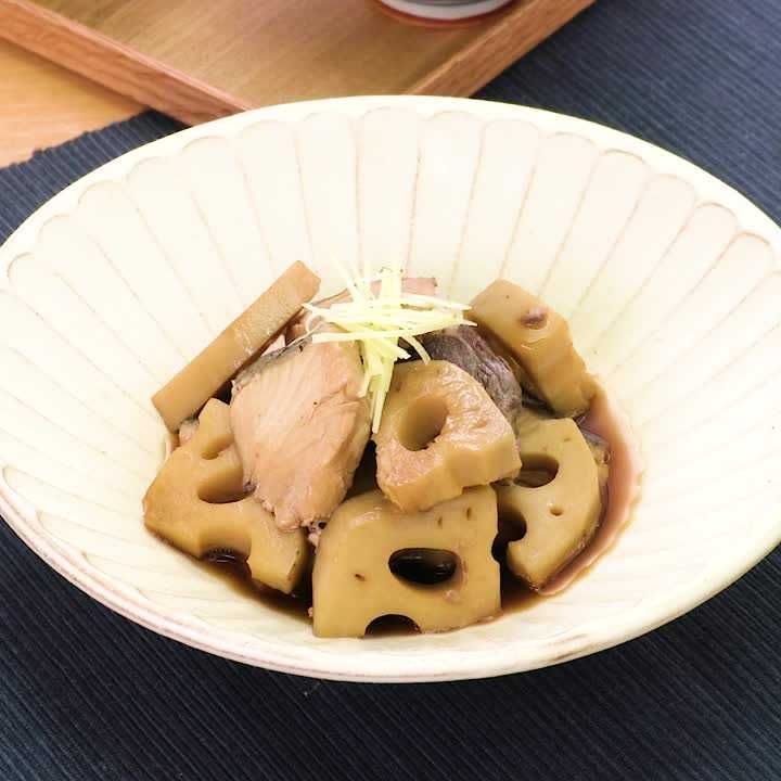 ブリとれんこんの甘辛煮