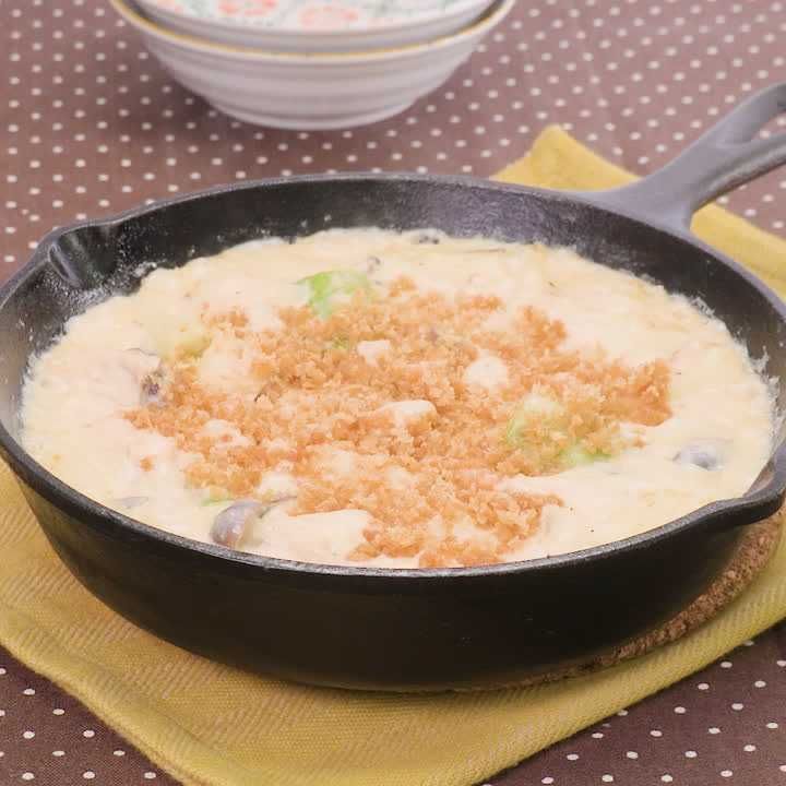 たらこもちのチーズグラタン風