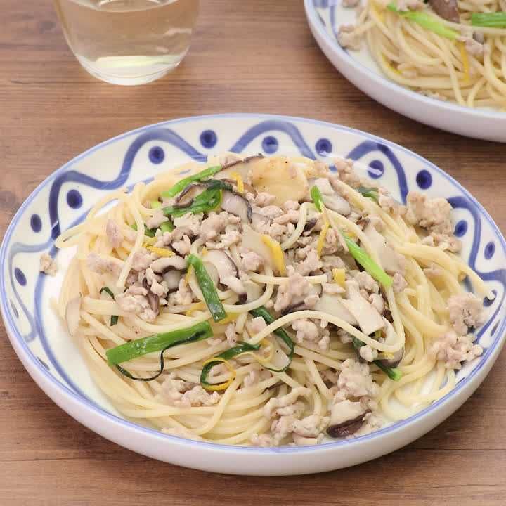 鶏肉のゆず塩パスタ