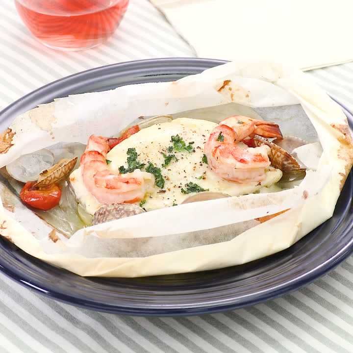 シーフードパピヨット