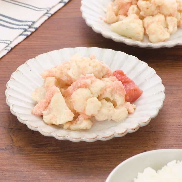 カリフラワーの明太マヨ和え