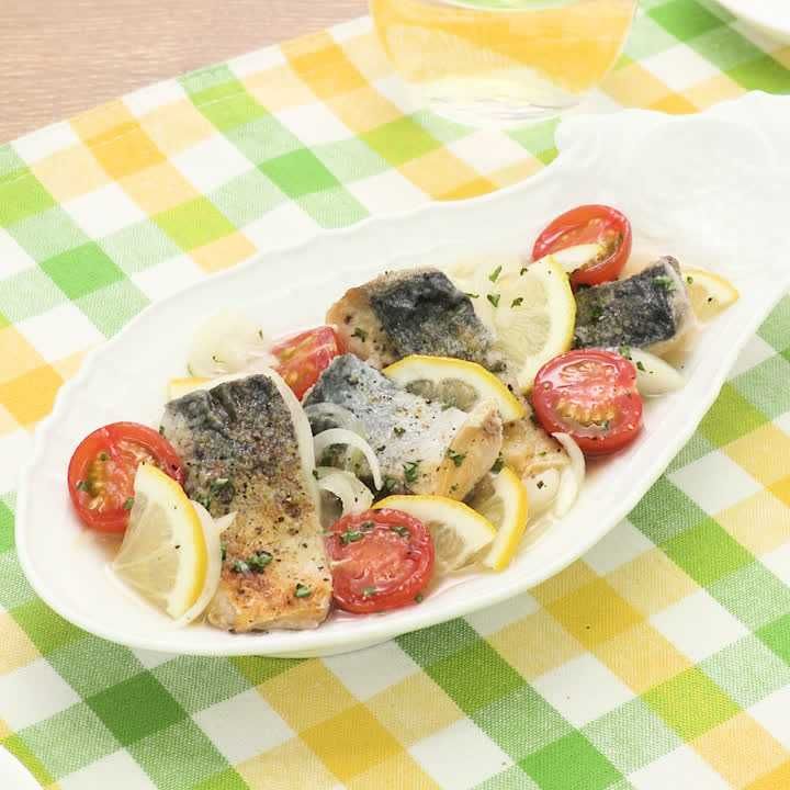 サバのレモンマリネ