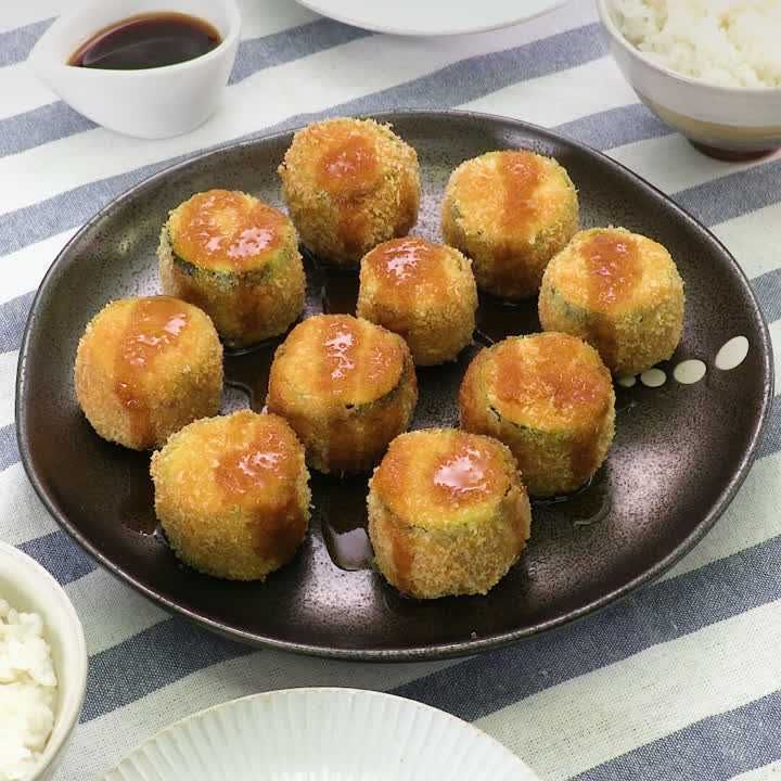 ズッキーニのはさみ揚げ