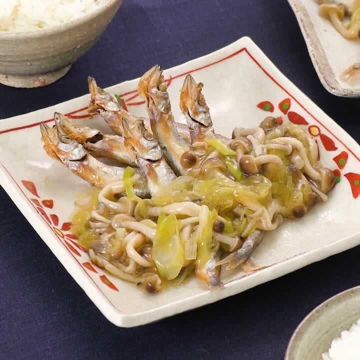 ししゃものきのこあんかけ