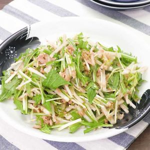 「大根と水菜の中華サラダ」のレシピ動画