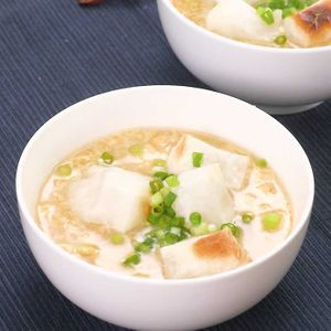 「焼き餅入りかきたまスープ」のレシピ動画