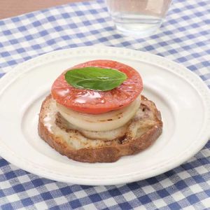 「車麩とトマトの重ねステーキ」のレシピ動画